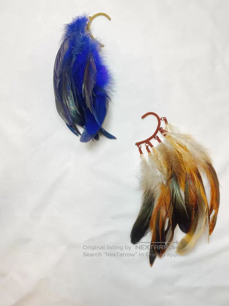 Japanese Brand Japanese Brand Anni Jurgenson Feather earring, earrings Size ONE SIZE - 4 Thumbnail