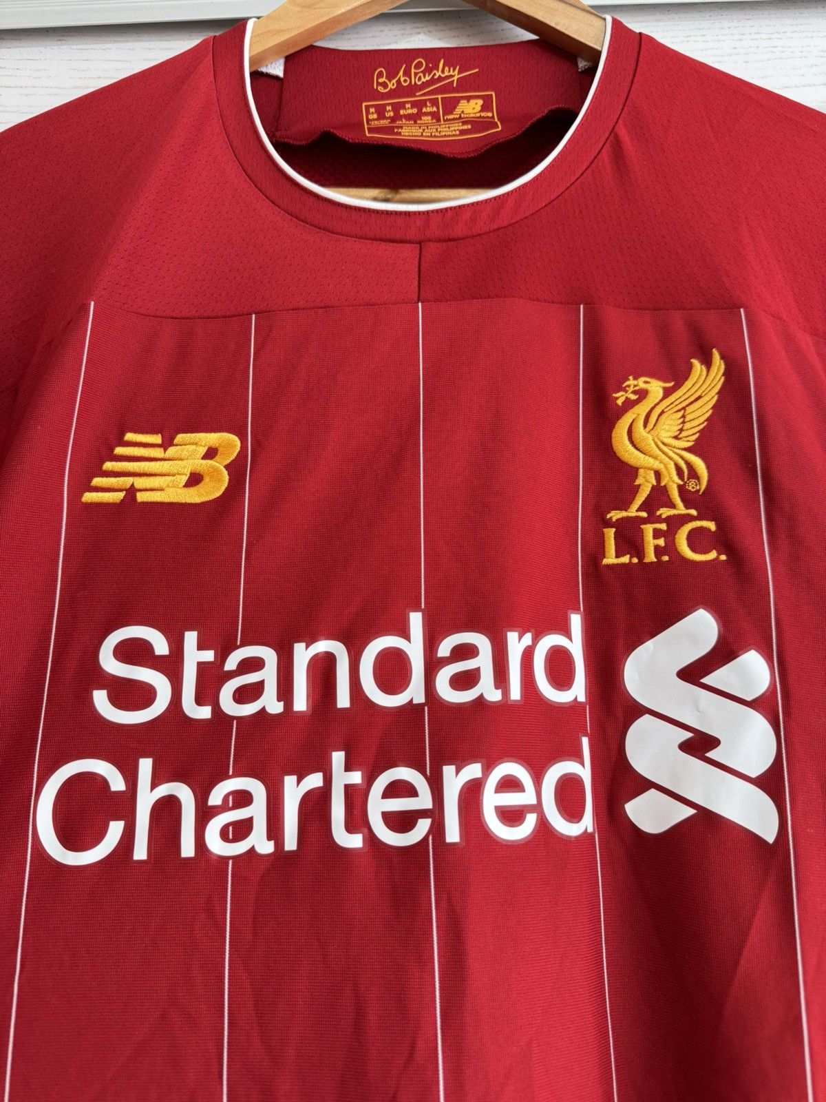New Balance Liverpool 2019-2020 Home Soccer Jersey Football Shirt Kit Size US M / EU 48-50 / 2 - 7 Thumbnail