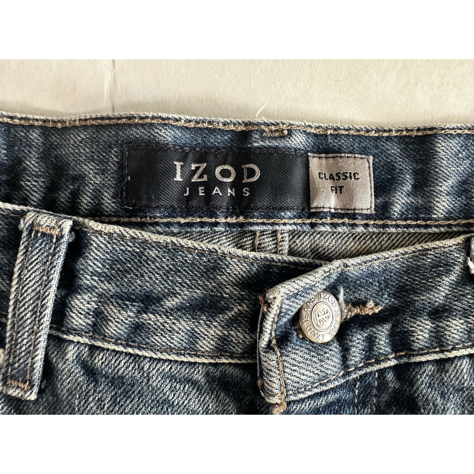 Izod Izod Jeans Blue Denim Classic Fit 36x30 Streetwear Normcore Size US 36 / EU 52 - 3 Thumbnail