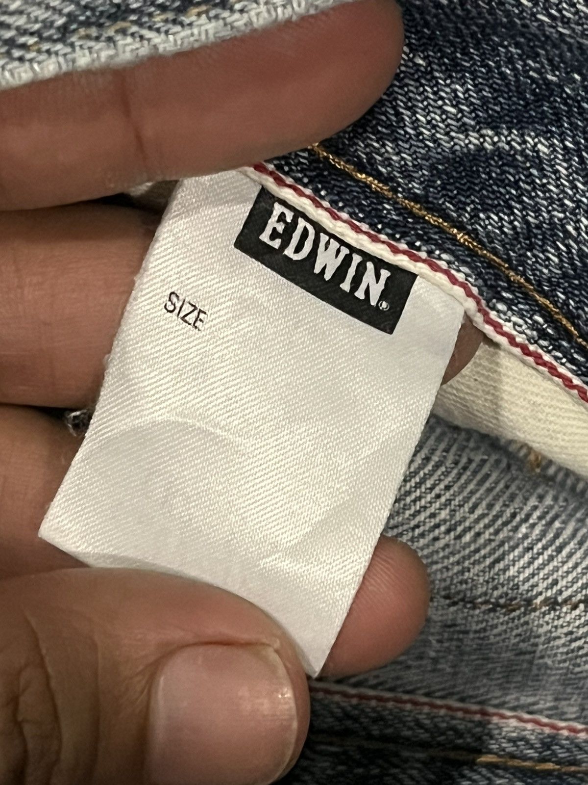 Edwin × Japanese Brand × Takeo Kikuchi Vintage Japanese Brand Edwin Paint Splattered Selvedge Jeans Size US 32 / EU 48 - 10 Thumbnail