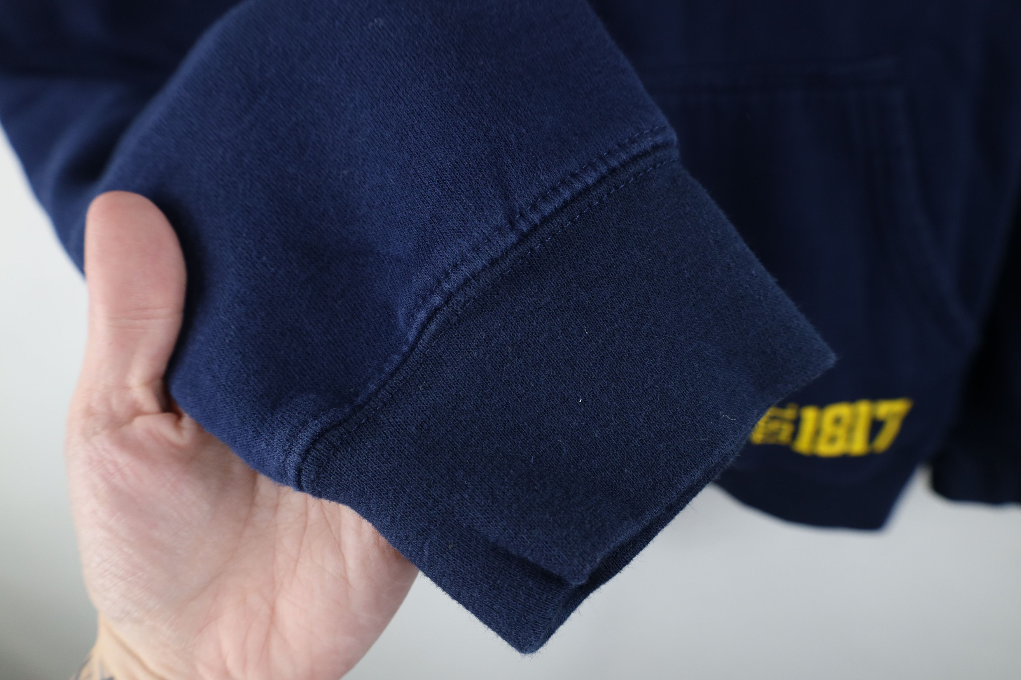 Vintage Vintage Y2K Spell Block M University of Michigan Hoodie Blue Size US XL / EU 56 / 4 - 10 Thumbnail