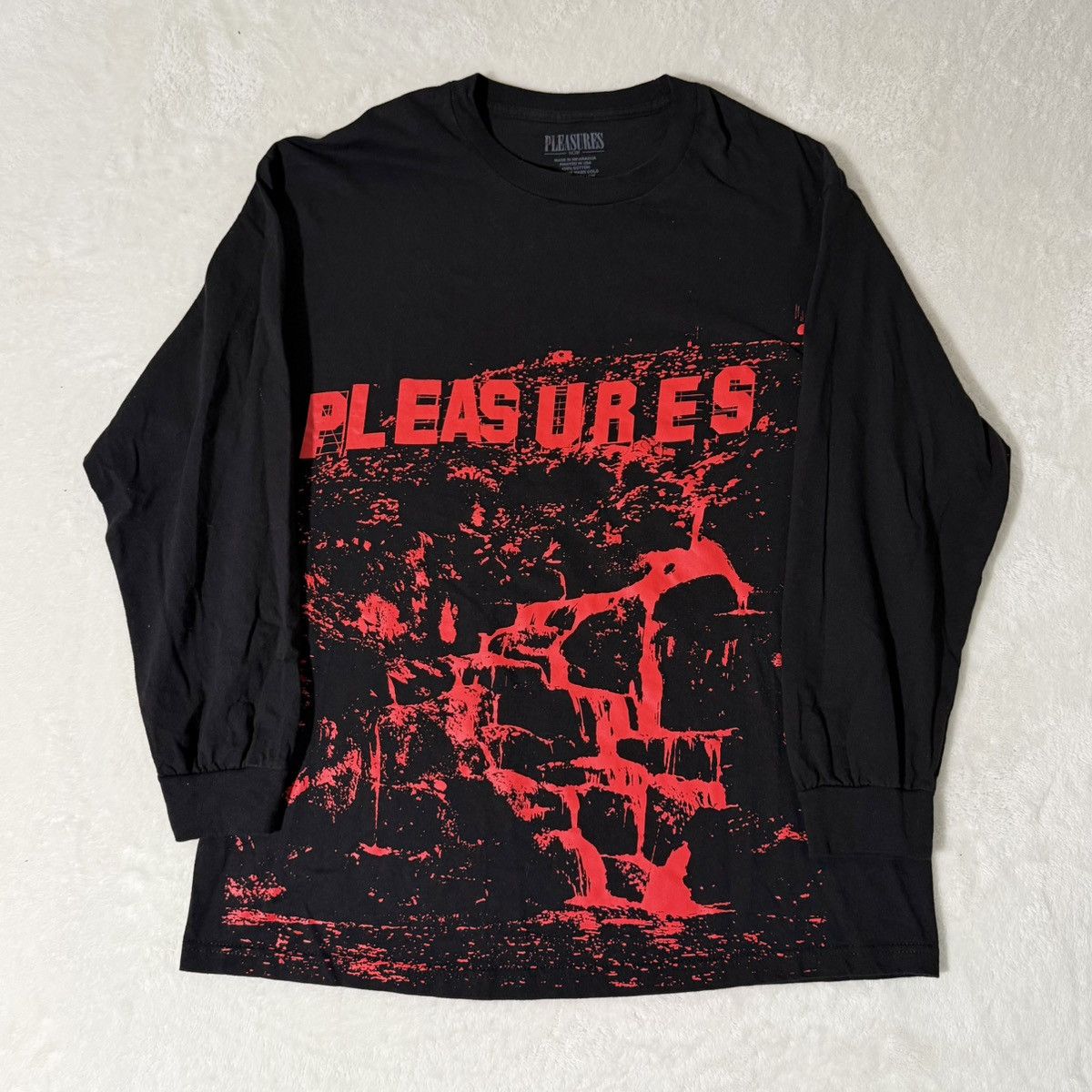 Pleasures Pleasures THC Black Long Sleeve T-Shirt Size US XL / EU 56 / 4 - 1 Thumbnail