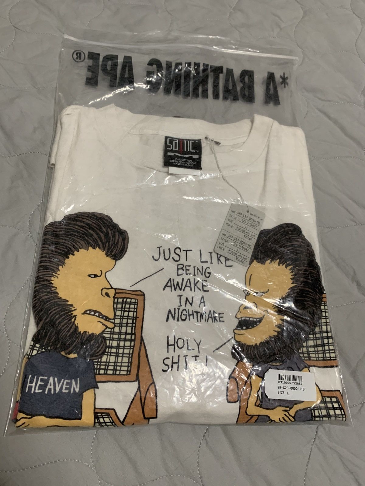 Bape × Saint Michael Bape x Saint Michael Beavis & Butthead Tee Size US L / EU 52-54 / 3 - 1 Thumbnail