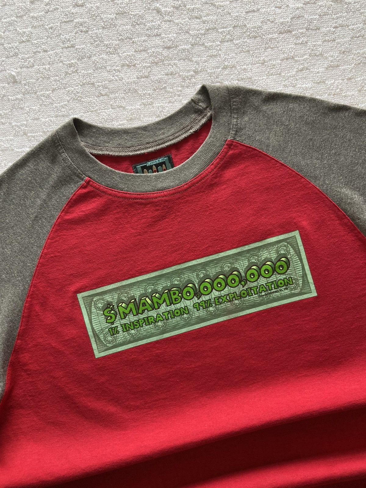 Mambo × Vintage Mambo S/S Raglan T-Shirt ( Made In Australia )( 1995 ) Size US L / EU 52-54 / 3 - 10 Thumbnail