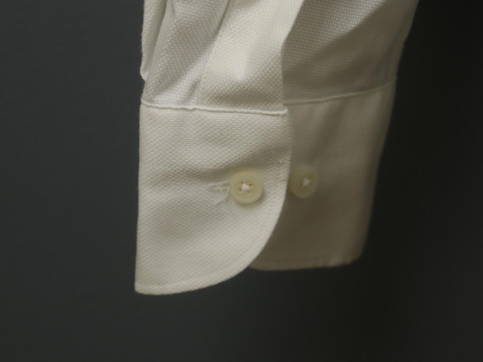 Suitsupply Suitsupply White Cotton Collared Slim Dress Shirt Size 40 Size 38R - 11 Thumbnail