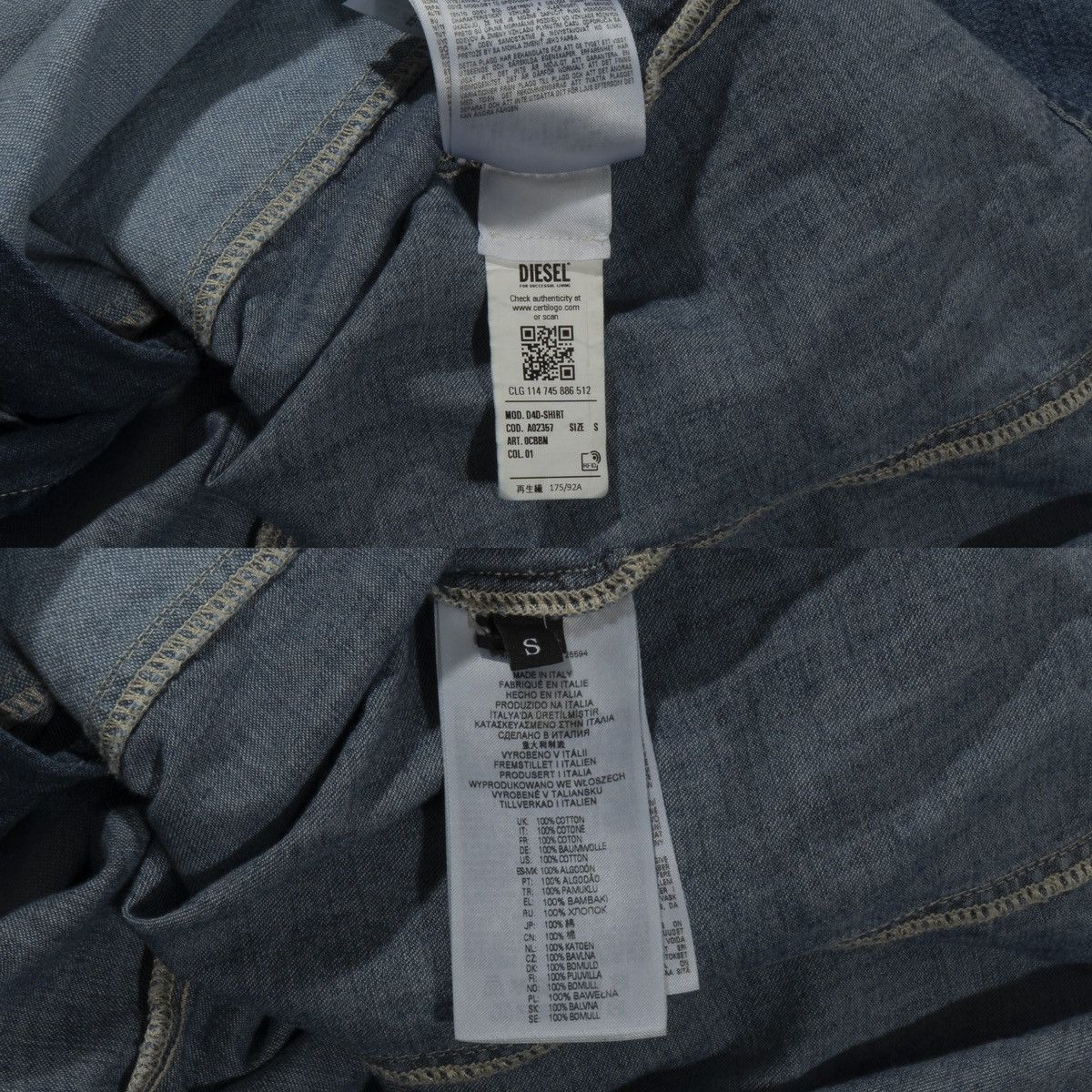 Diesel Diesel Denim Button Down Size US S / EU 44-46 / 1 - 4 Thumbnail
