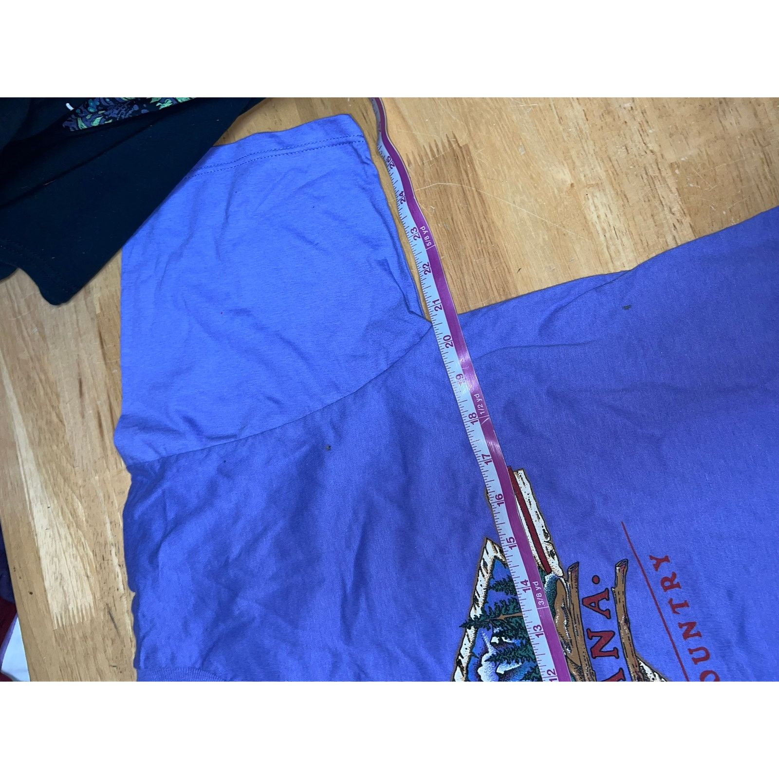 Jerzees Vintage Montana Shirt Big Sky Country Purple Mountain Tee L Size US L / EU 52-54 / 3 - 7 Thumbnail