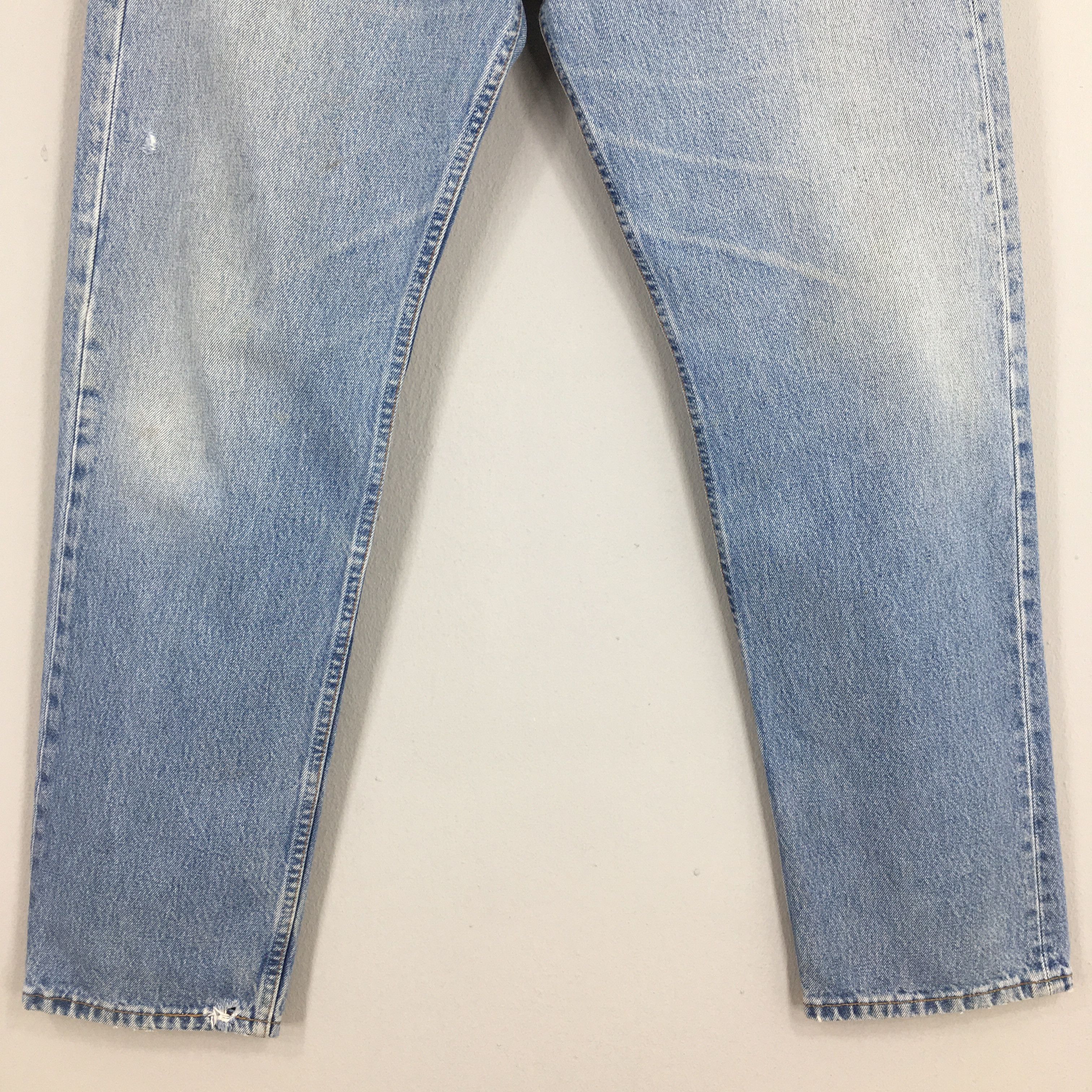 Levi's Size 34x30 Vintage 90s Levi's 501 Distressed Jeans S1430 Size US 34 / EU 50 - 4 Thumbnail