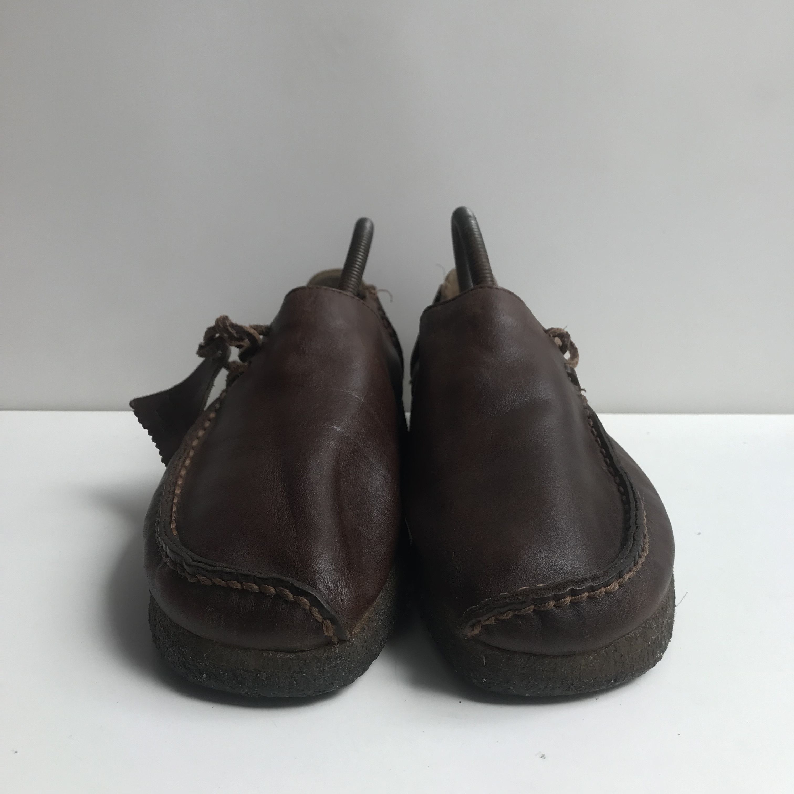 Clarks Vintage Clarks original Lugger brown leather Low Shoes Size US 8.5 / EU 41-42 - 13 Thumbnail