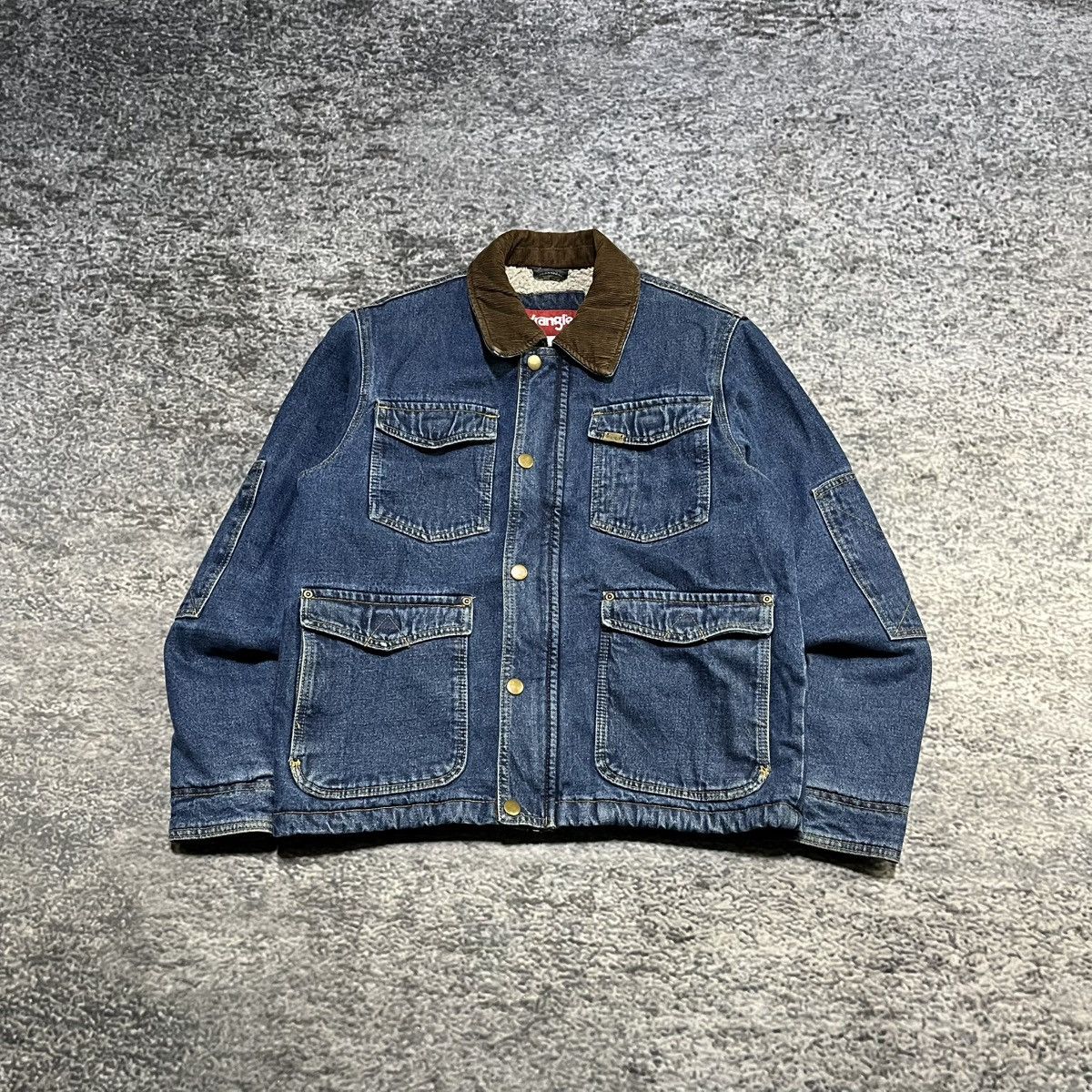 Wrangler VINTAGE WRANGLER SHERPA LINED DENIM TRUCKER JACKET SMALL Size US S / EU 44-46 / 1 - 1 Thumbnail