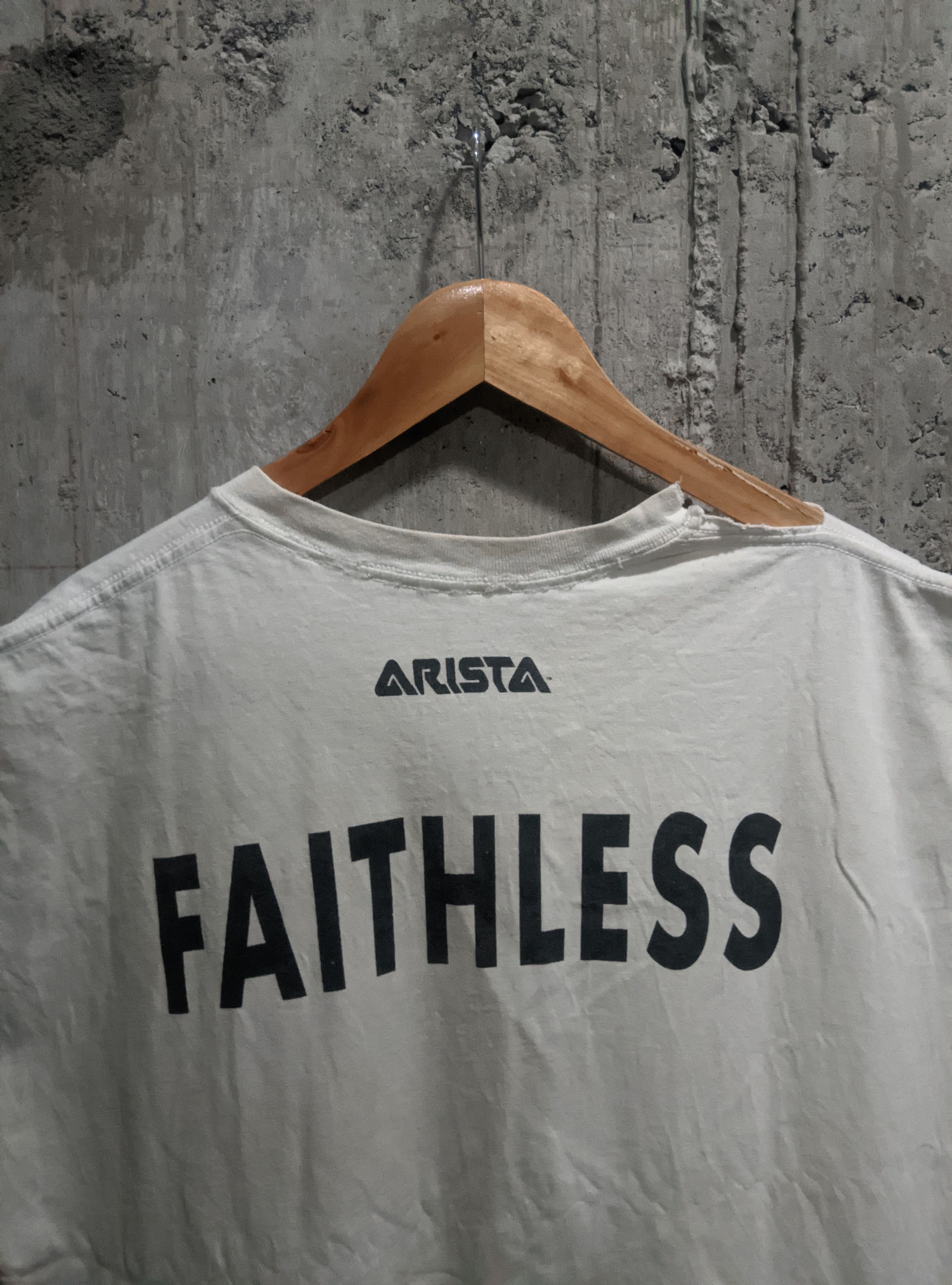 Band Tees Vintage 1998 thrashed faithless god is a dj Trance t shirt Size US XL / EU 56 / 4 - 3 Thumbnail