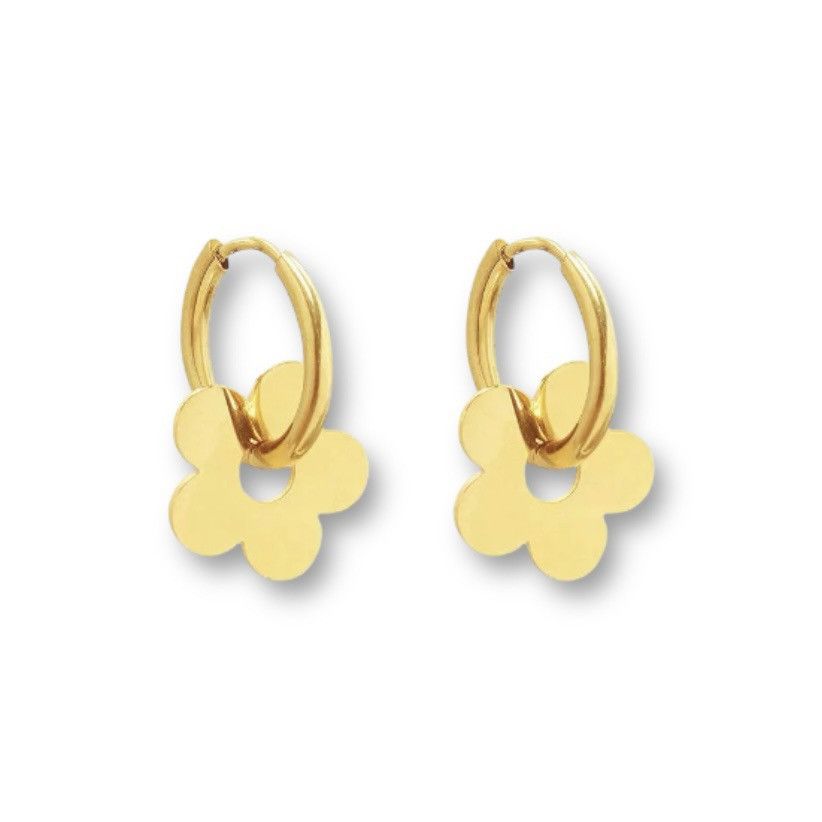 Other Flower Dangle Drop Earrings for Women Fashion Elegant Style Size ONE SIZE - 1 Thumbnail