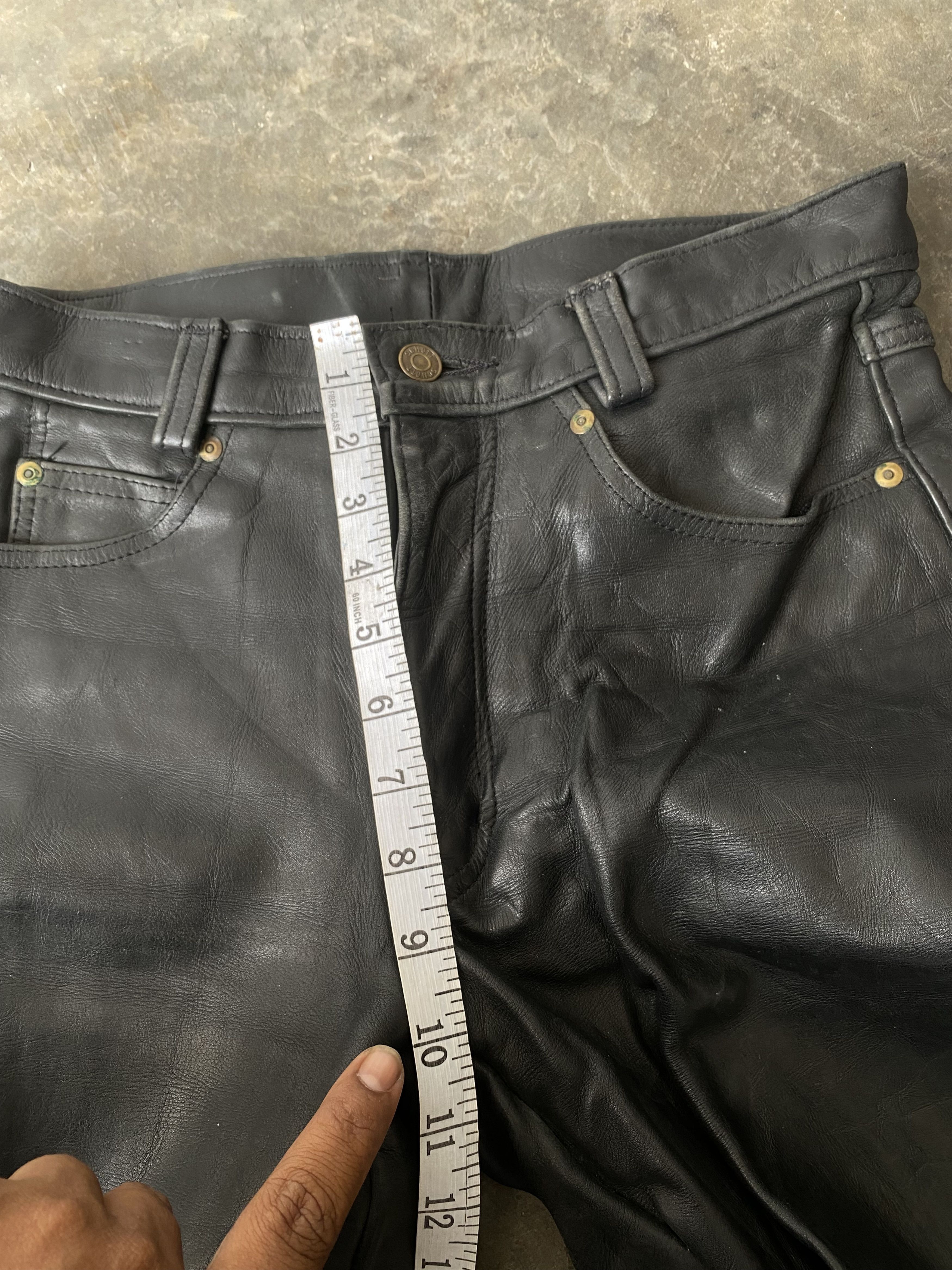 Genuine Leather × Schott × Vintage Authentic Vintage Schott Perfecto Racer Leather Pants Size US 30 / EU 46 - 19 Thumbnail