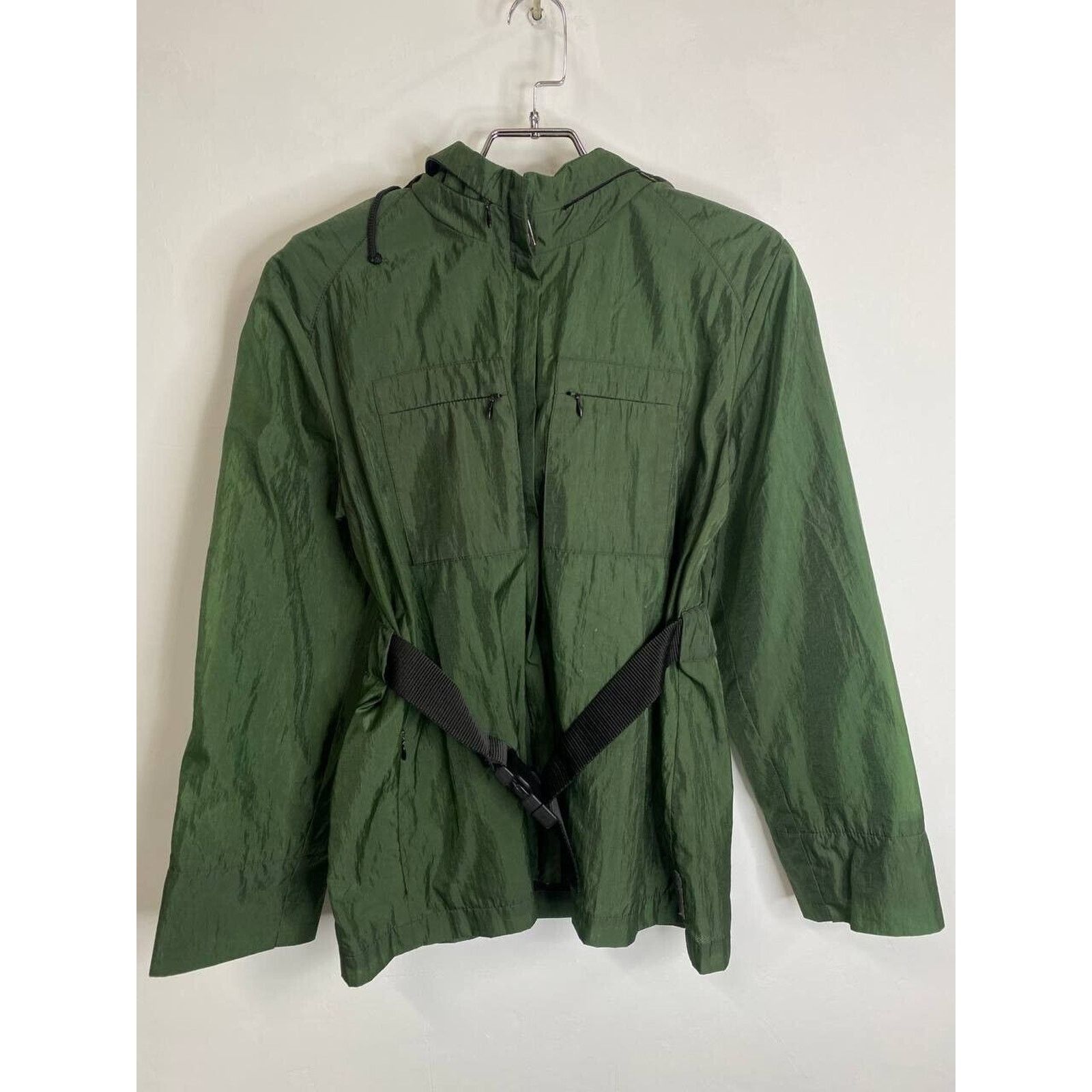 Moncler × Moncler Grenoble × Vintage Vintage Moncler Green Hooded Jacket Lightweight Windbreaker Size S / US 4 / IT 40 - 2 Thumbnail