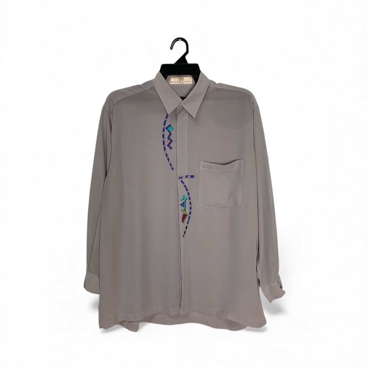 Balenciaga Rare Design Balenciaga Paris Button Up Blouse Size M / US 6-8 / IT 42-44 - 1 Thumbnail