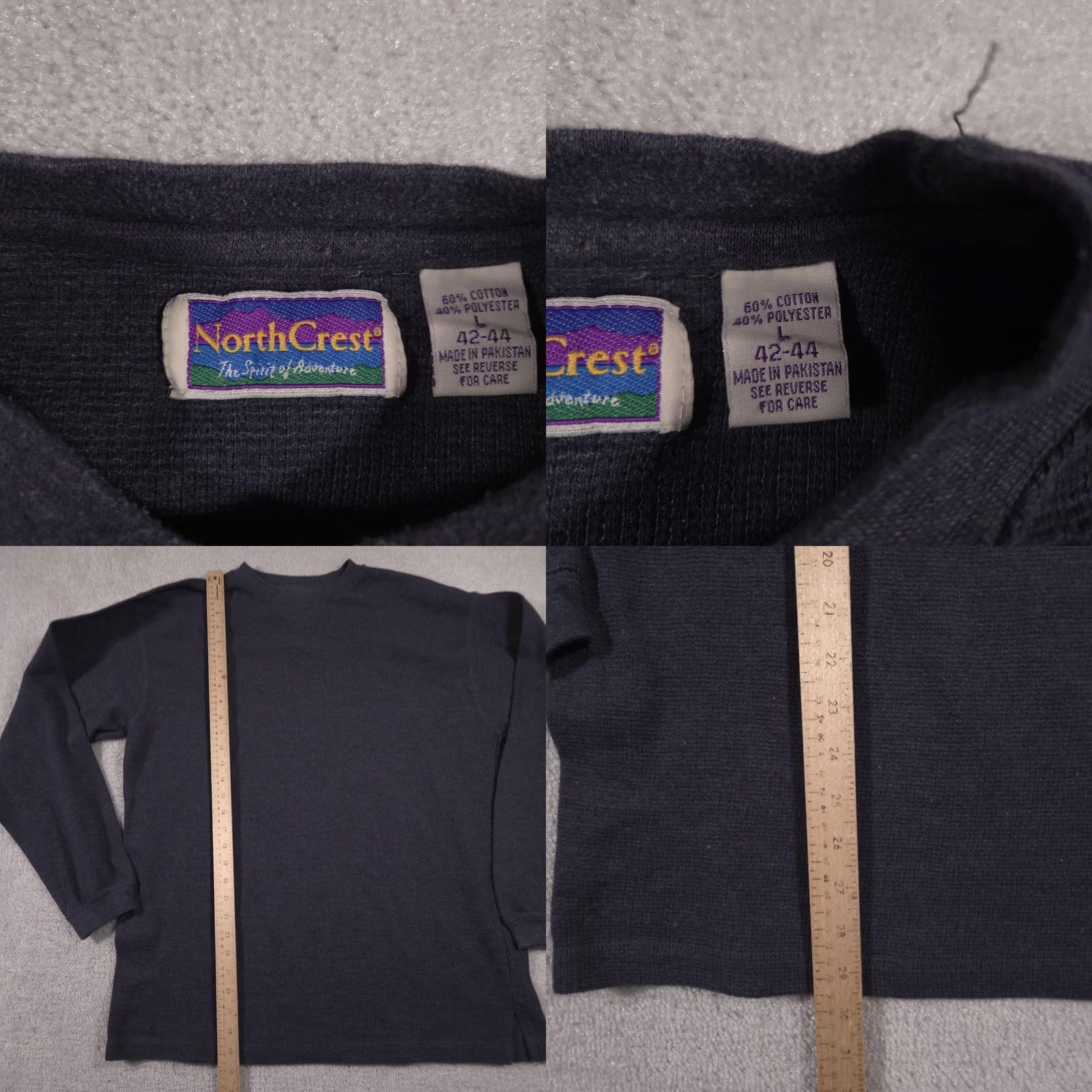 Vintage VINTAGE Northcrest Sweater Mens Large Crewneck Pullover Long Sleeve Blue Cotton Blend Size US L / EU 52-54 / 3 - 8 Thumbnail