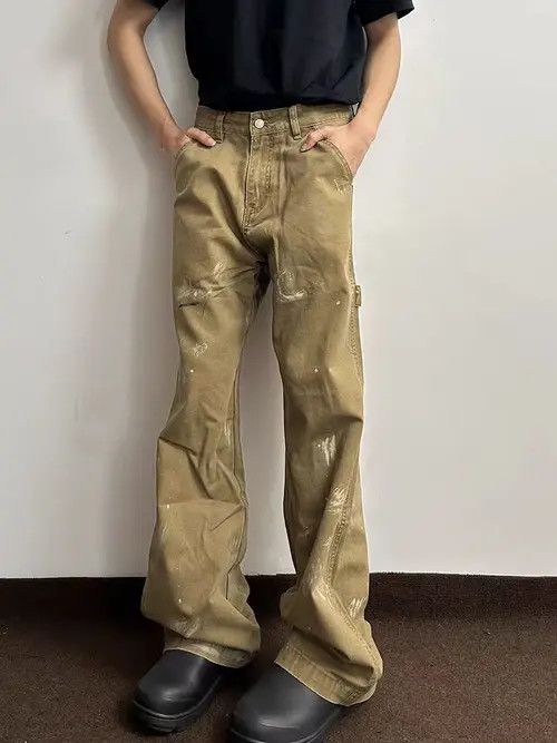 VIBE High street vintage Y2K inked baggy work jeans Size US 32 / EU 48 - 2 Thumbnail