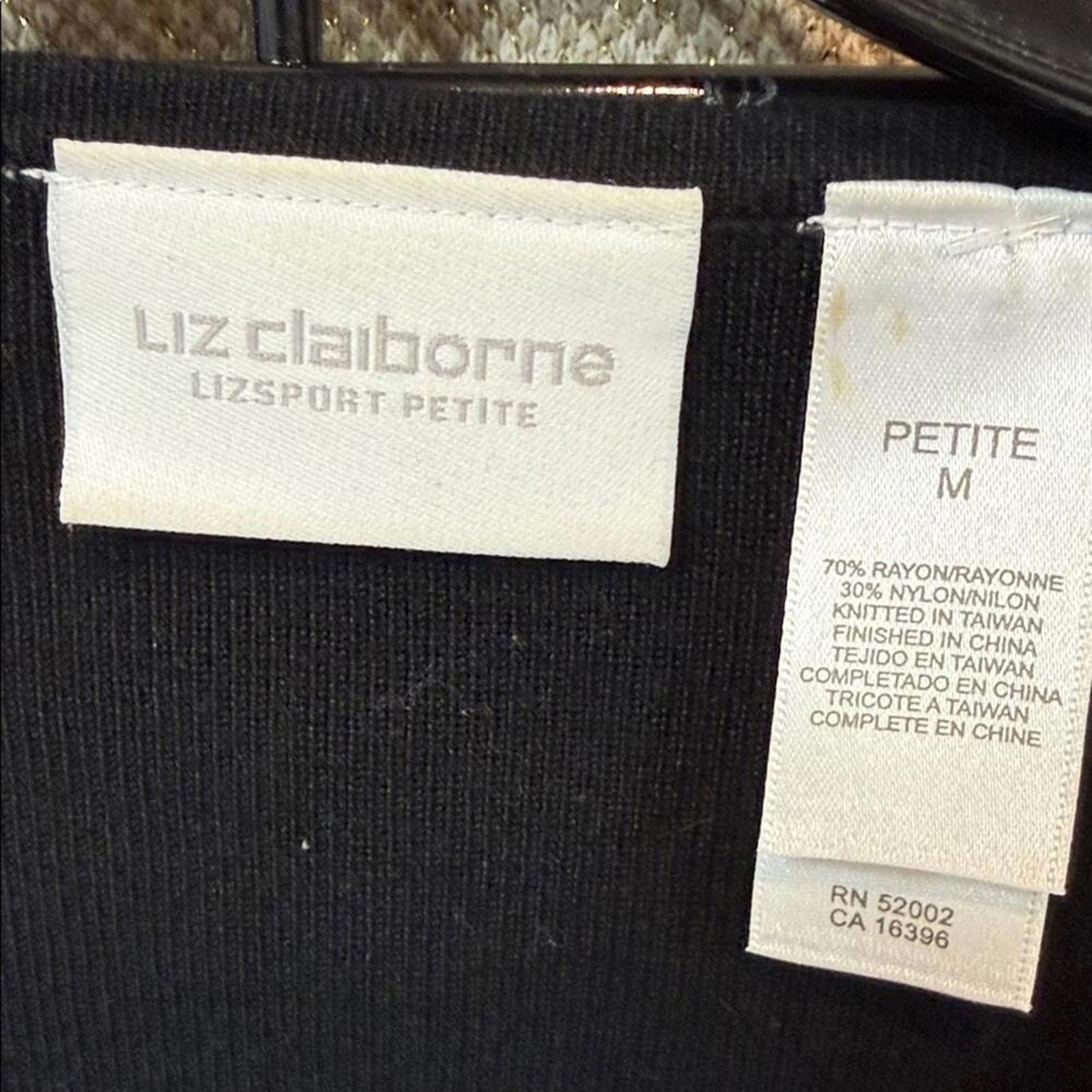 Other Liz Claiborne Black Sweater/Blouse with Sequin Size M / US 6-8 / IT 42-44 - 2 Thumbnail