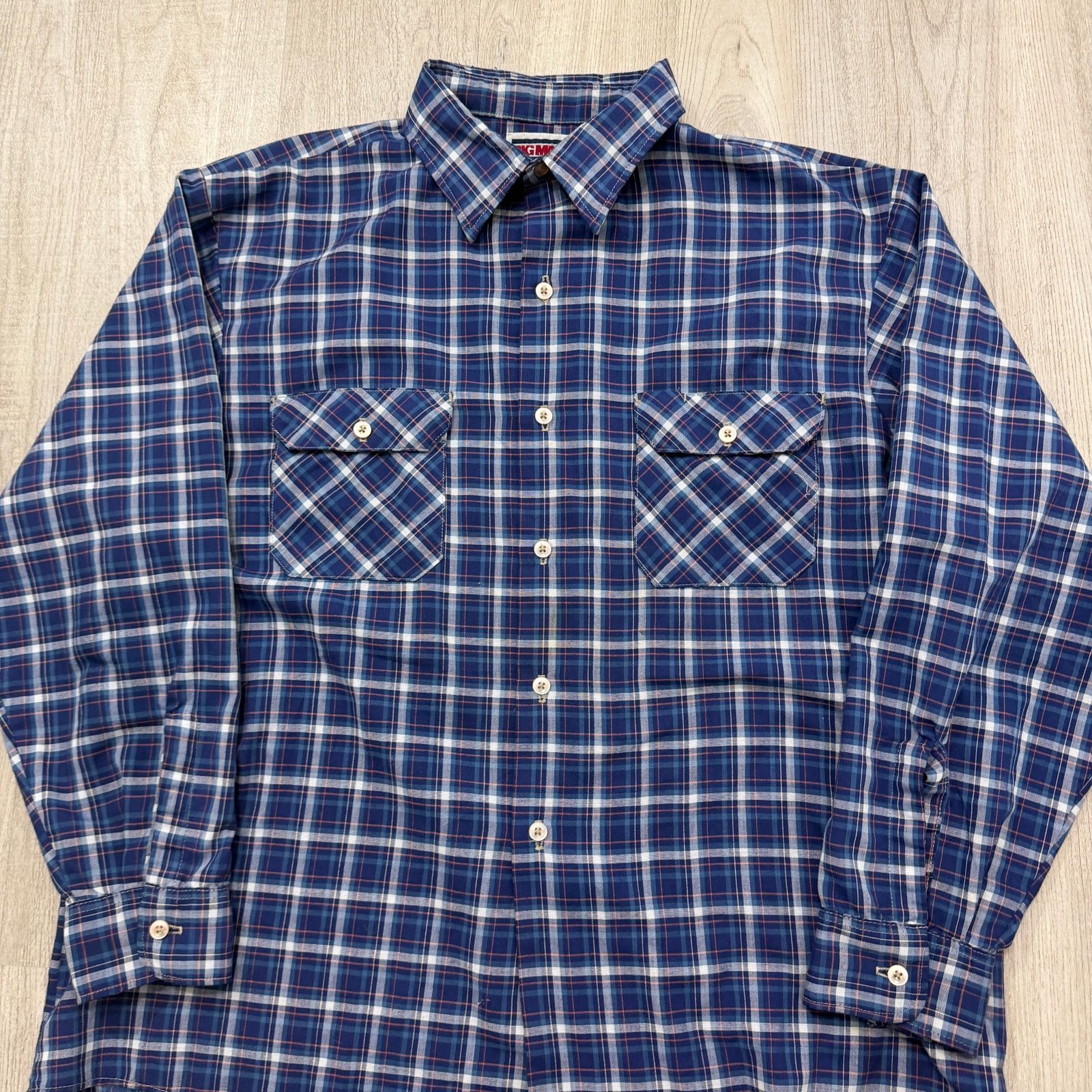 Vintage Vintage Big Mac Flannel Shirt Men's 2XL Blue Plaid 70s 80s Size US XXL / EU 58 / 5 - 2 Thumbnail