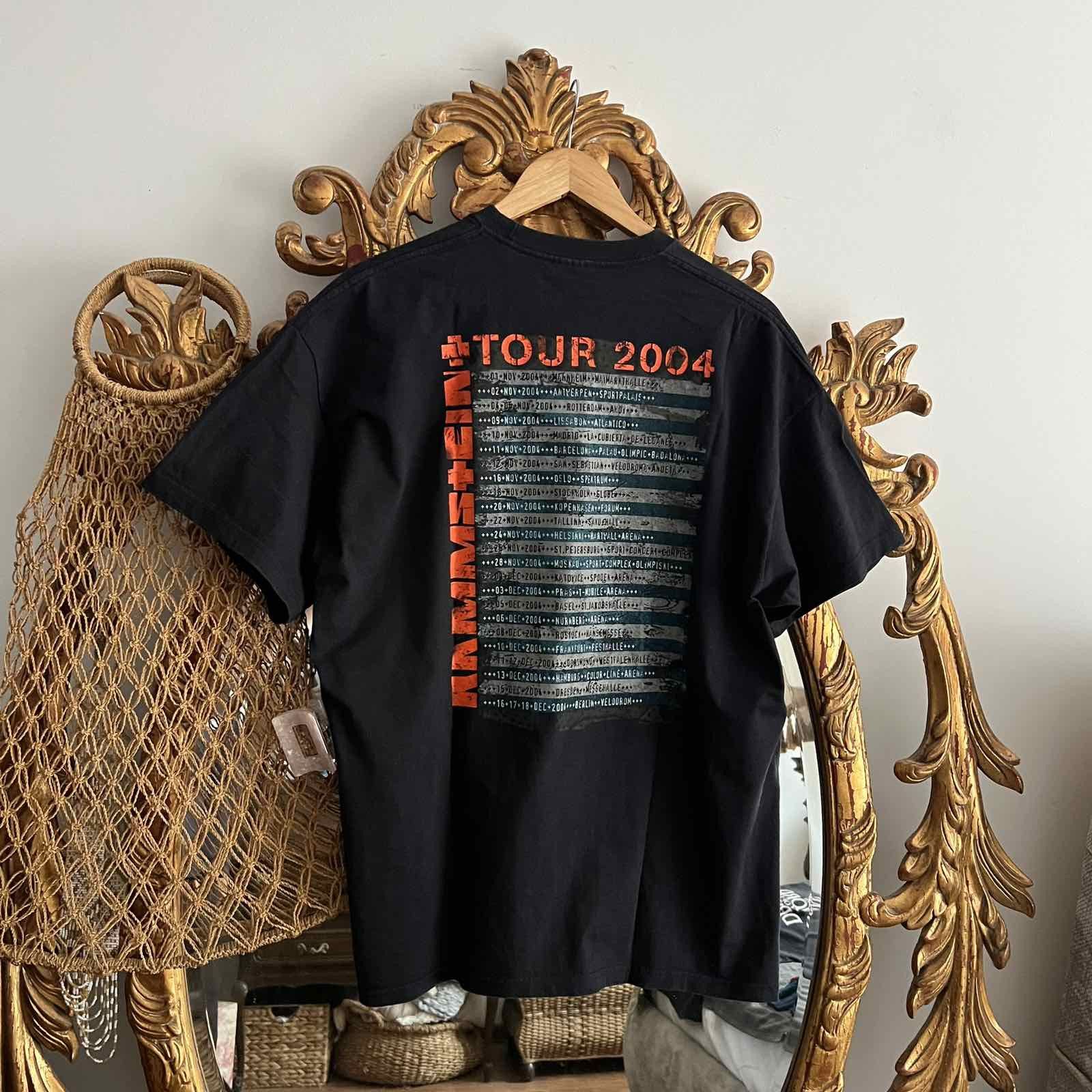Band Tees Vintage Rammstein reise reise 2004 tour t-shirt Size US XL / EU 56 / 4 - 2 Thumbnail