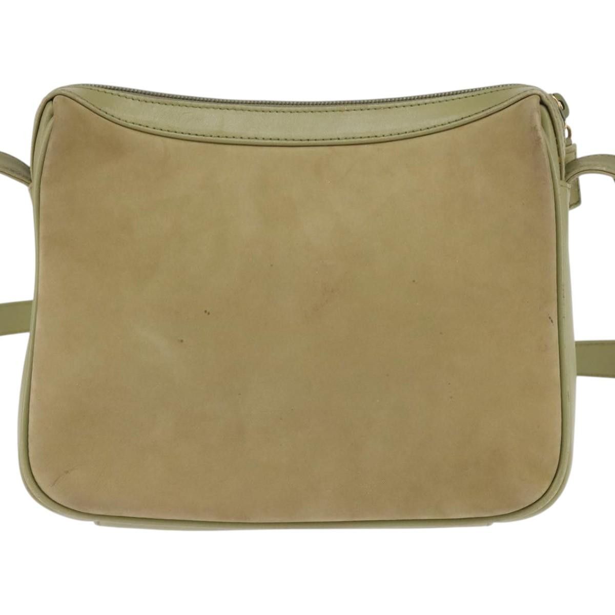 Gucci GUCCI Shoulder Bag Suede Leather Green Gold Size ONE SIZE - 3 Thumbnail