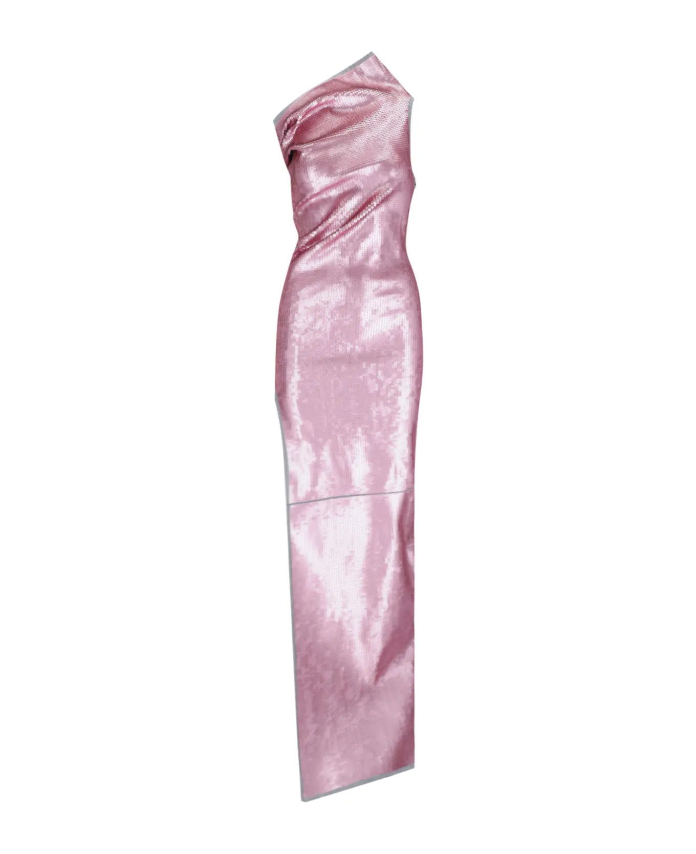 Rick Owens o1y0126 Denim Maxi Dress in Pink Size M / US 6-8 / IT 42-44 - 1 Thumbnail