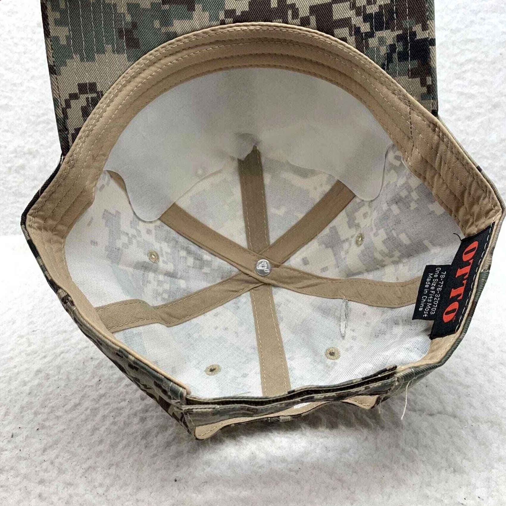 Vintage Otto Camo Baseball Hat Mens Mule Deer Foundation Patch Hook Loop BDU Digital Dad Size ONE SIZE - 6 Thumbnail
