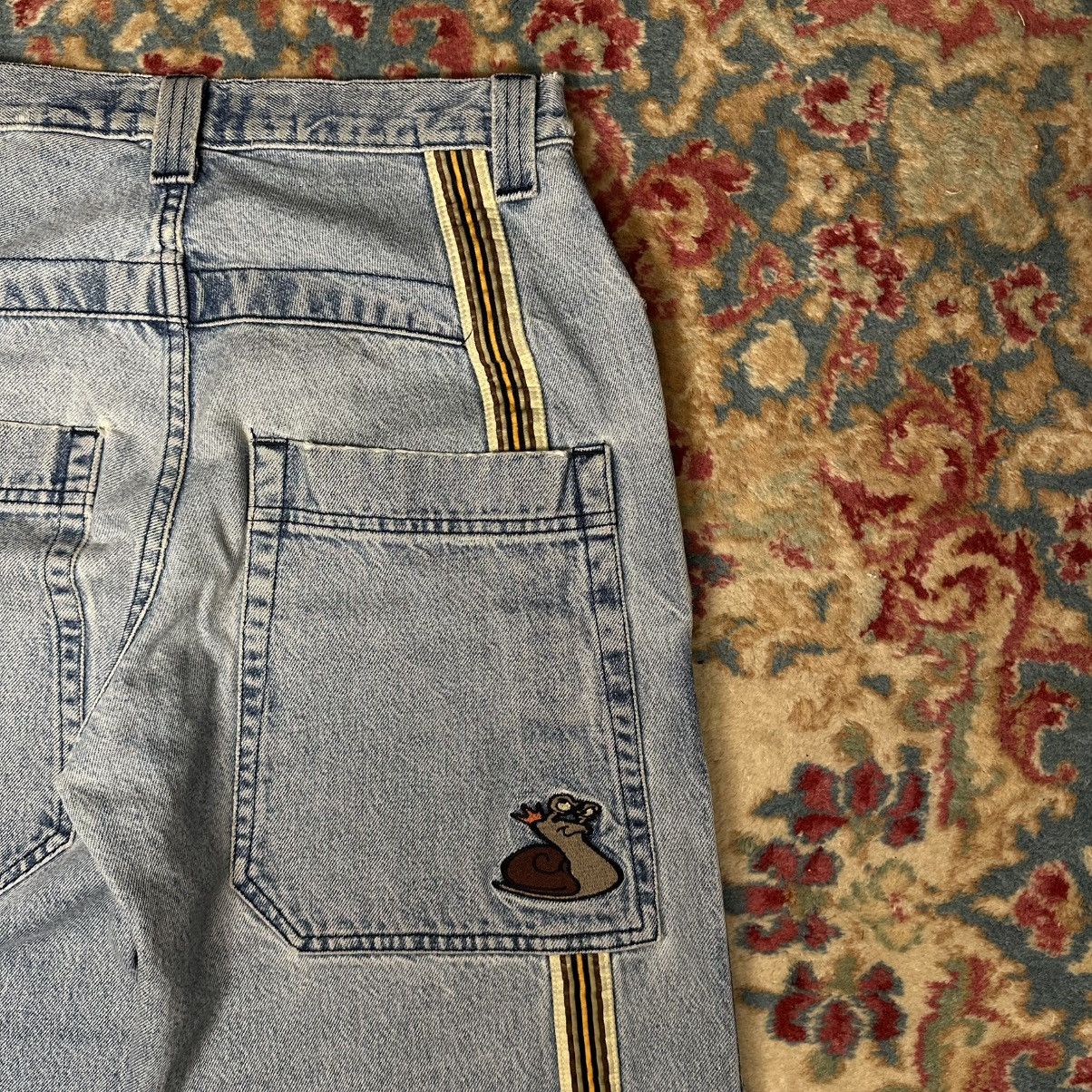 JNCO Vintage 90s JNCO Slugs Blue Denim Baggy Jeans Size US 30 / EU 46 - 3 Thumbnail