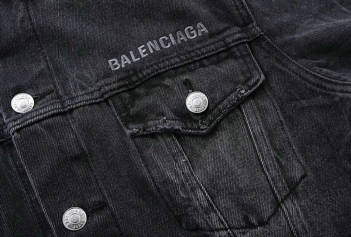 Balenciaga balenciaga x unif black denim jacket Size US M / EU 48-50 / 2 - 4 Thumbnail