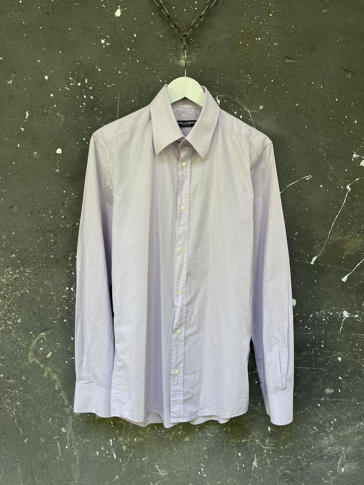 Dolce & Gabbana Vintage Dolce & Gabbana Classic Shirt Button Up Purple RARE Size US L / EU 52-54 / 3 - 1 Thumbnail