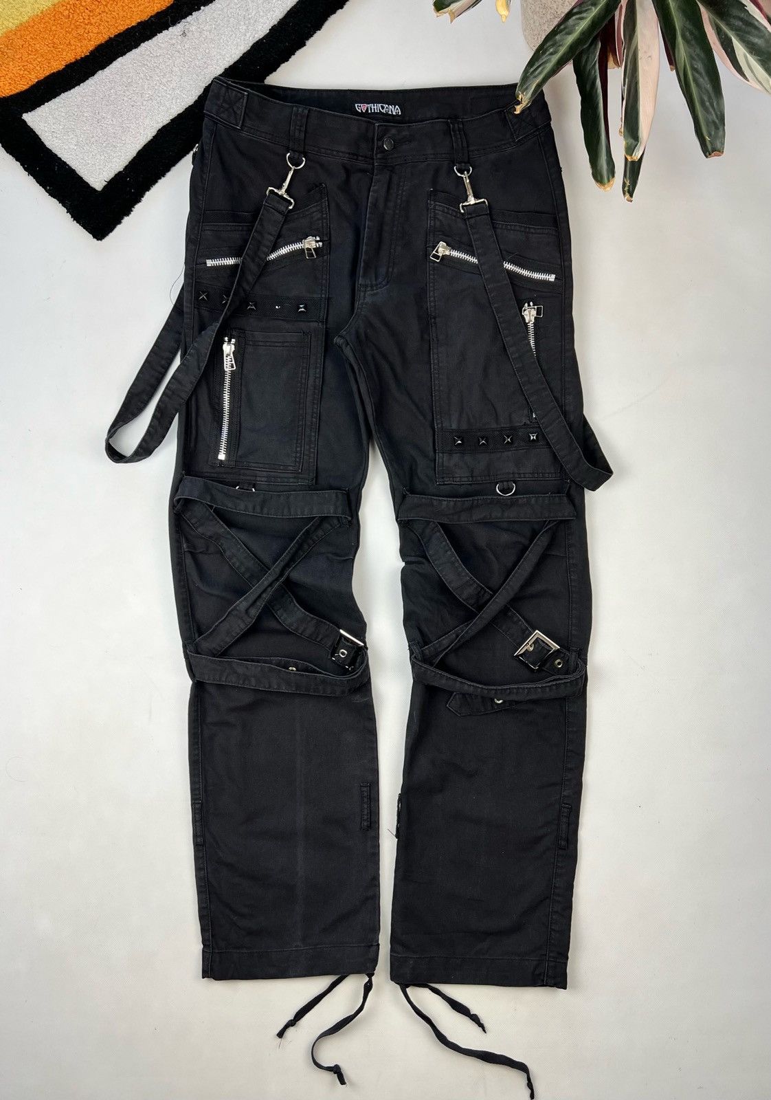 Japanese Brand × Streetwear × Vintage Gothicana Bondage Strap Cargo Pants |  Grailed