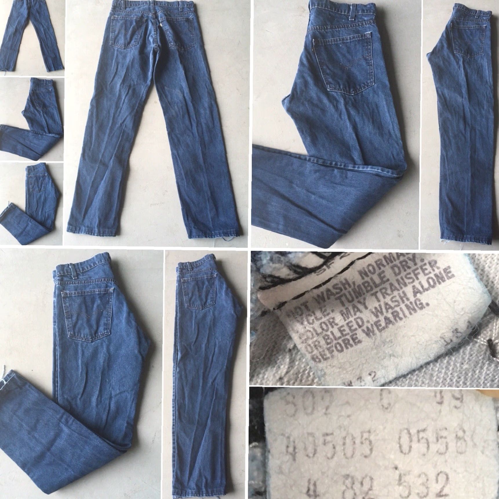 Levi's VINTAGE Levi's 505 Jeans Blue Rinse Regular Size 32 Inseam 31 31 Zipper Fly Black Tab Denim 1980s Mens Womens Boys Girls Size US 31 - 4 Thumbnail