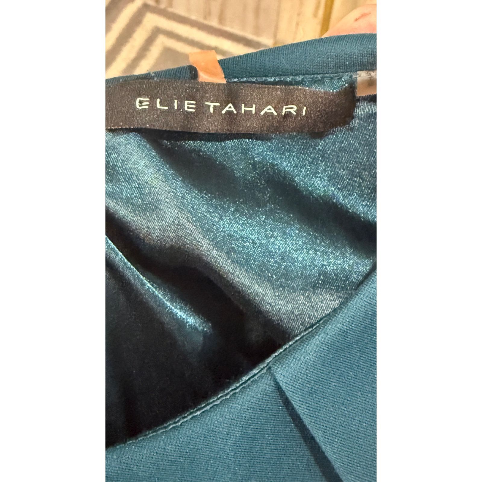Elie Tahari Elie Tahari Women's Sleeveless Sheath Dress Blue Belted Size XS / US 0-2 / IT 36-38 - 5 Thumbnail
