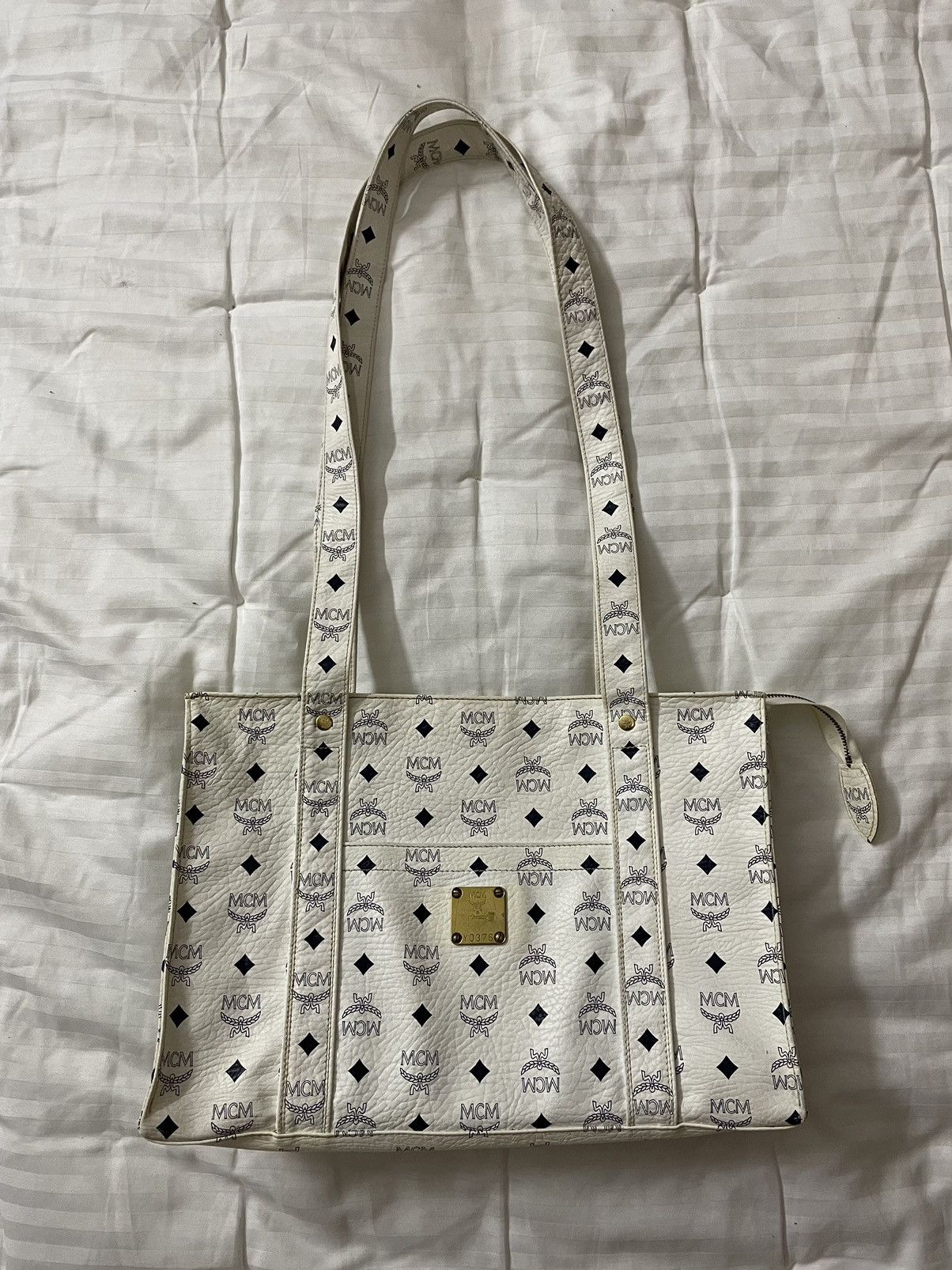 Leather Mcm Shopper Vintage Monogram MCM Rare Big Leather Bag