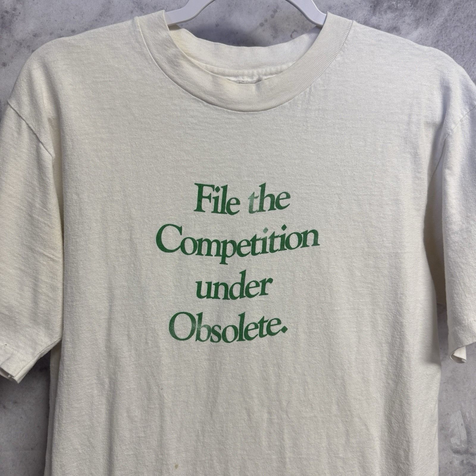 Vintage Vintage 90s Technology T Shirt Mens Medium White Size US M / EU 48-50 / 2 - 1 Thumbnail