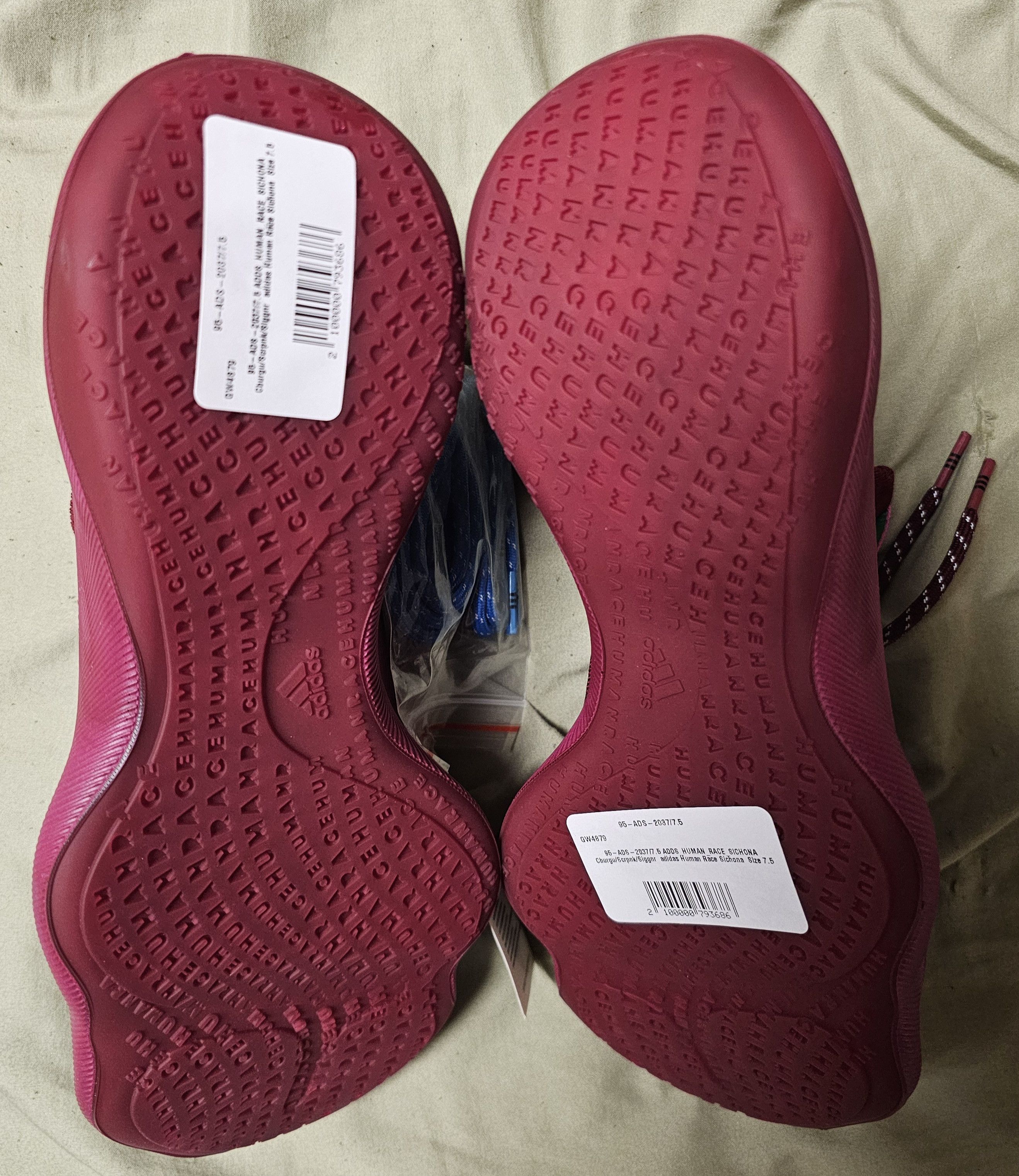 Humanrace × Pharrell ADIDAS HUMANRACE SIČHONA BURGUNDY Size US 7.5 / EU 40-41 - 4 Thumbnail