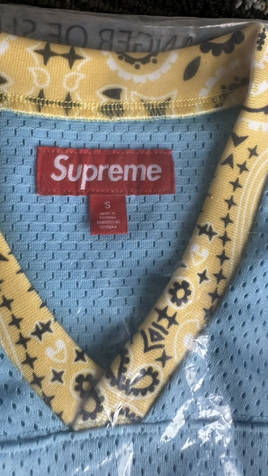 NEW Supreme Bandana Football Jersey - Blue