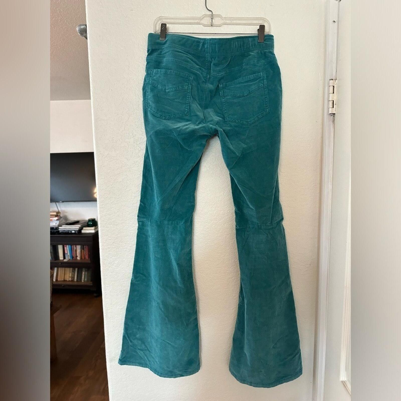 Free People Free People Teal Boot Cut Pants, Size 29 Size 29" - 6 Thumbnail