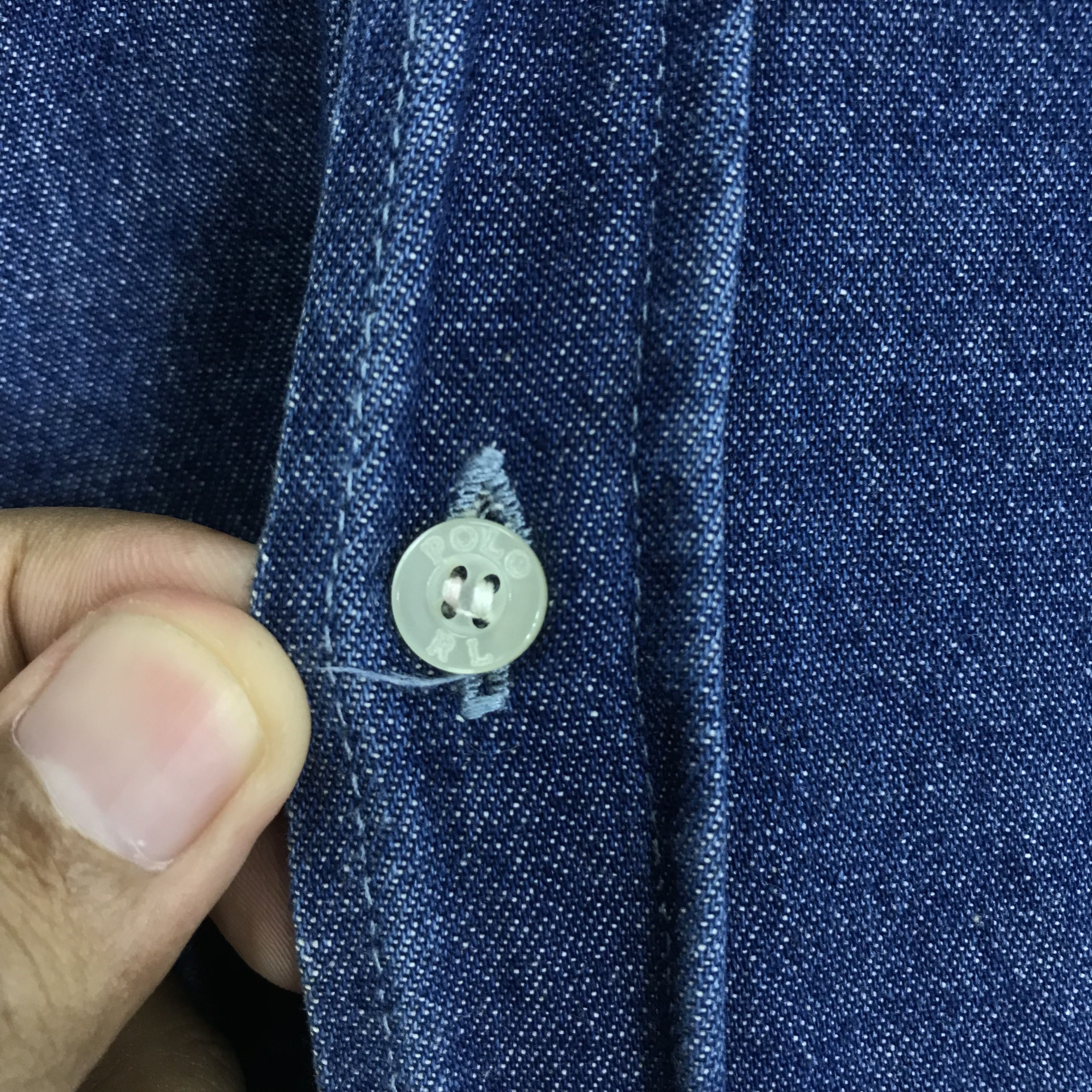 Polo Ralph Lauren Vintage 90s Polo by Ralph Lauren Jeans Blue Denim Shirt Size US M / EU 48-50 / 2 - 7 Thumbnail