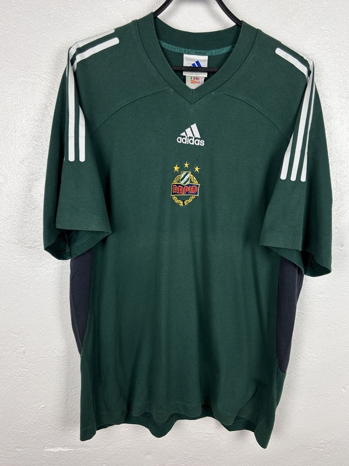 Adidas 00s Vintage Adidas SK Rapid Wien 2002/03 Training Shirt Size US L / EU 52-54 / 3 - 1 Thumbnail