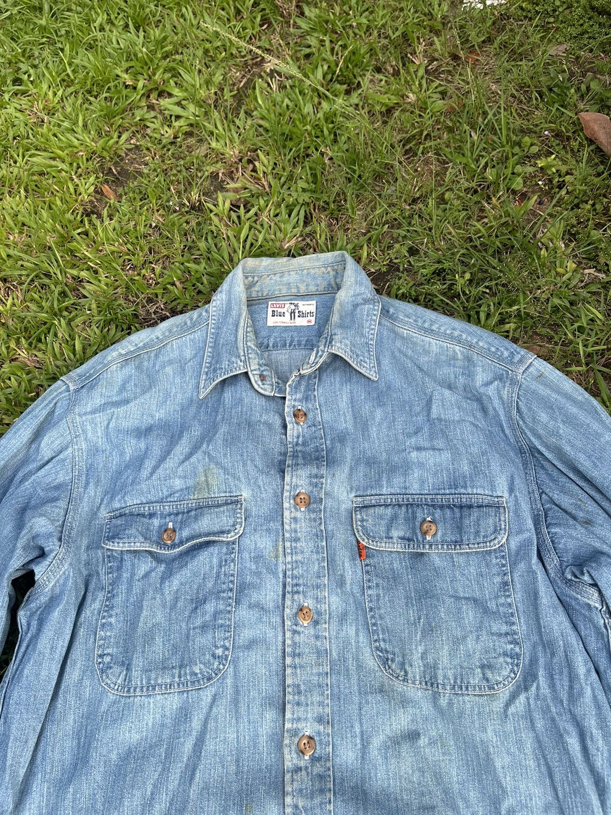 Levi's Vintage Clothing Levis Authentic Blue Shirt Y2K Western Cowboy Style vintage Size US M / EU 48-50 / 2 - 2 Thumbnail