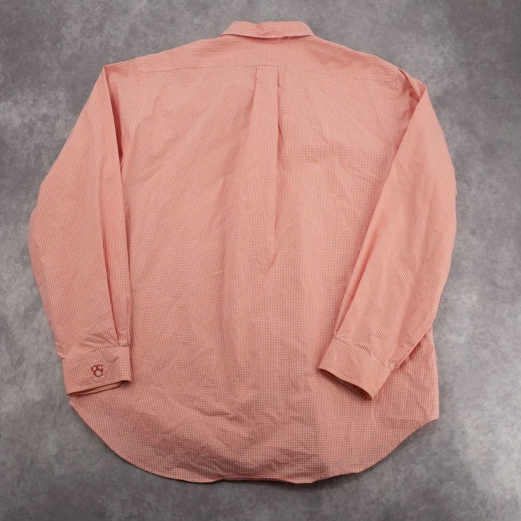 Ralph Lauren Ralph Lauren Button Down Shirt Men L Orange Gingham Classic Fit Long Sleeve Size US L / EU 52-54 / 3 - 2 Thumbnail