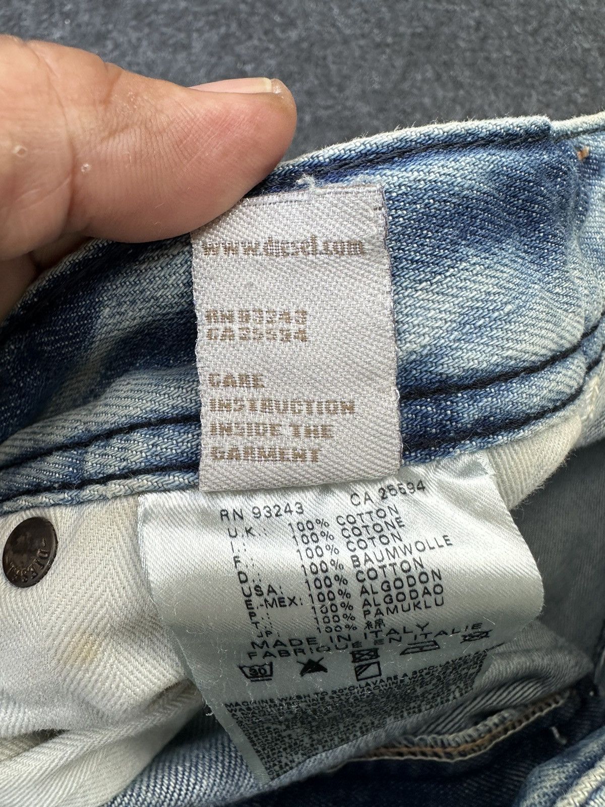 Beauty Beast × Diesel Diesel Italy Krooley Acid Design Regular Slim Denim D38 Size US 30 / EU 46 - 16 Thumbnail