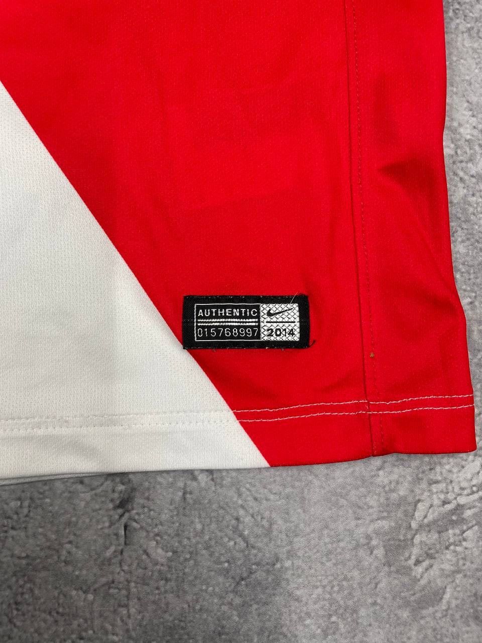 Nike Nike AS Monaco Home FootballJersey Shirt2014-2015 Red White Size US M / EU 48-50 / 2 - 6 Thumbnail