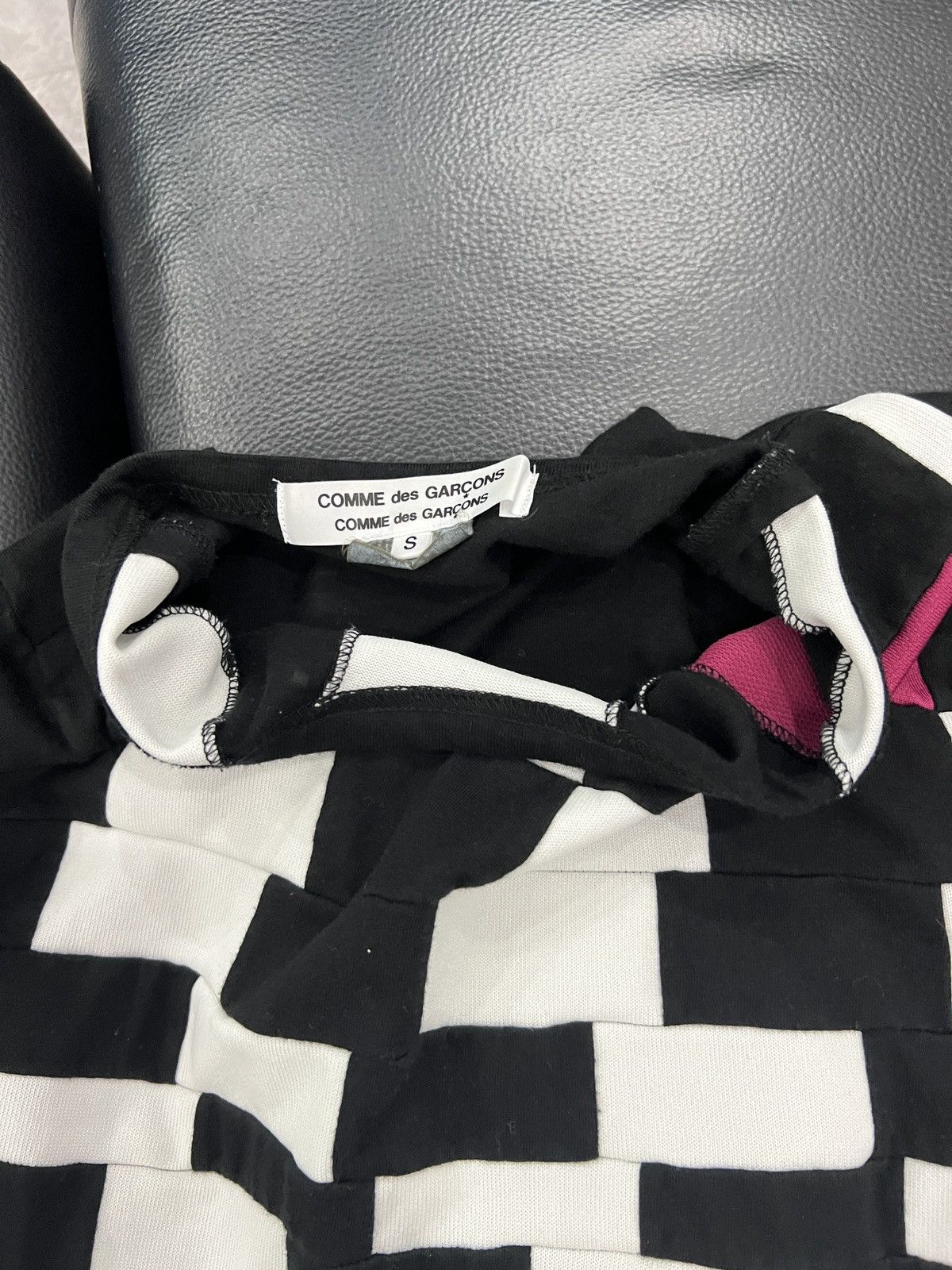 Comme des Garcons Comme des Garçons AD2008 Checkerboard Panel Long Sleeve Top Size US S / EU 44-46 / 1 - 7 Thumbnail