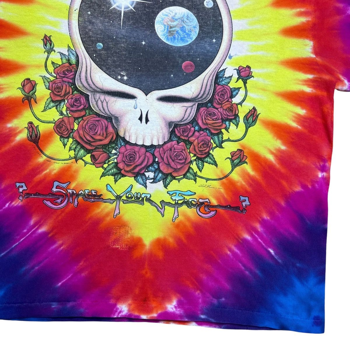Band Tees Vintage 1992 Grateful Dead Steal Your Face Space Tie Dye Tee Size US M / EU 48-50 / 2 - 9 Thumbnail