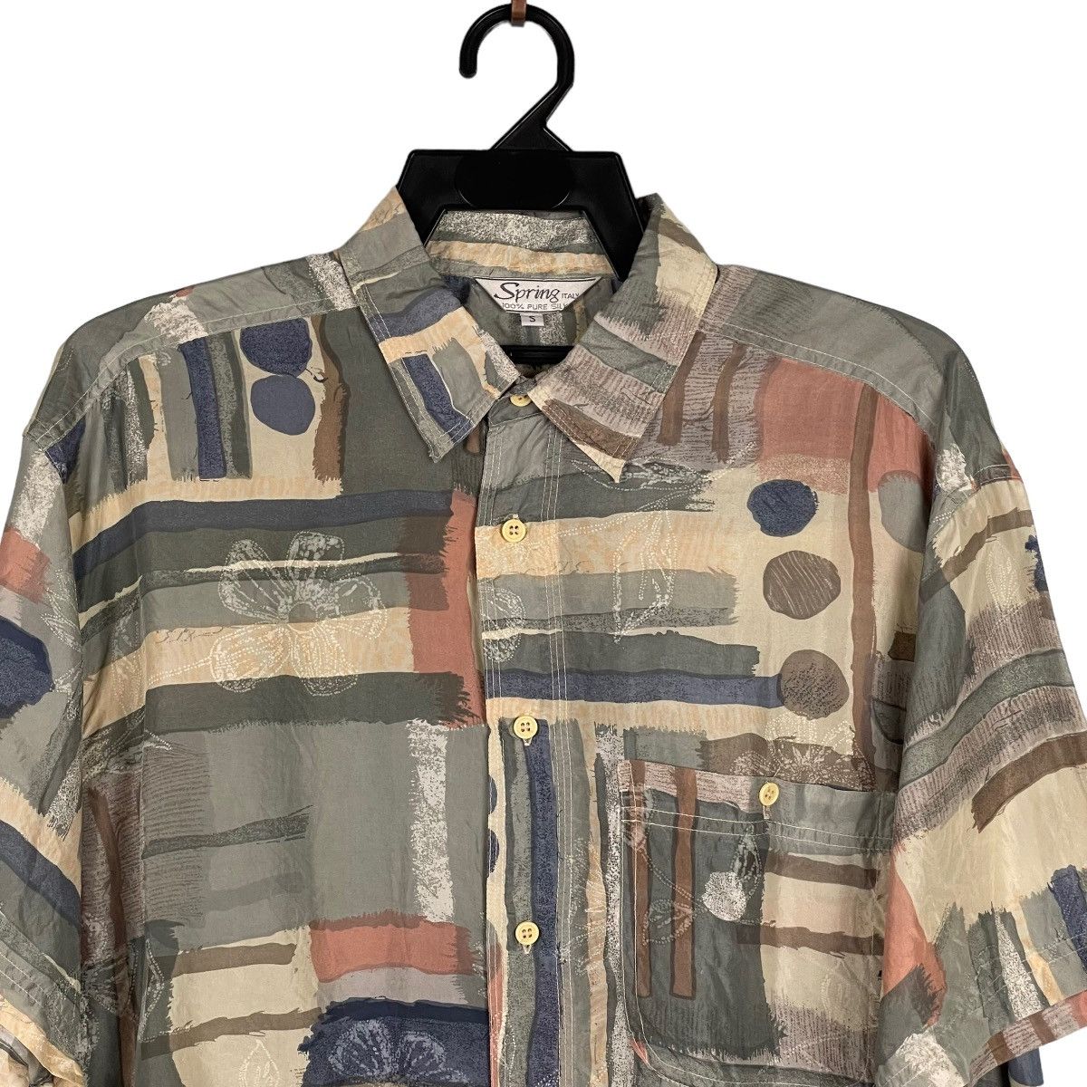 Designer Vintage Spring Italy Silk Shirt Size US S / EU 44-46 / 1 - 3 Thumbnail