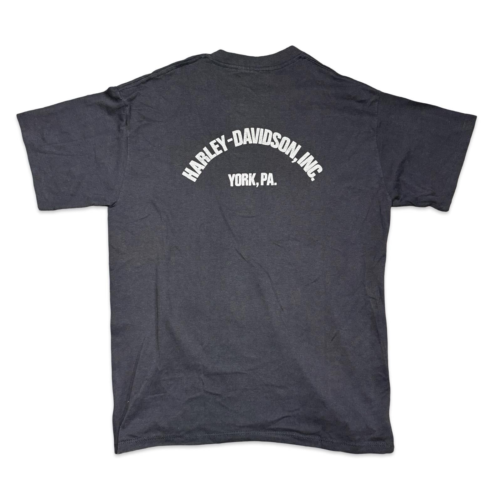 Harley Davidson 80s Harley-Davidson Museum York PA Logo T-Shirt Size US XL / EU 56 / 4 - 5 Thumbnail