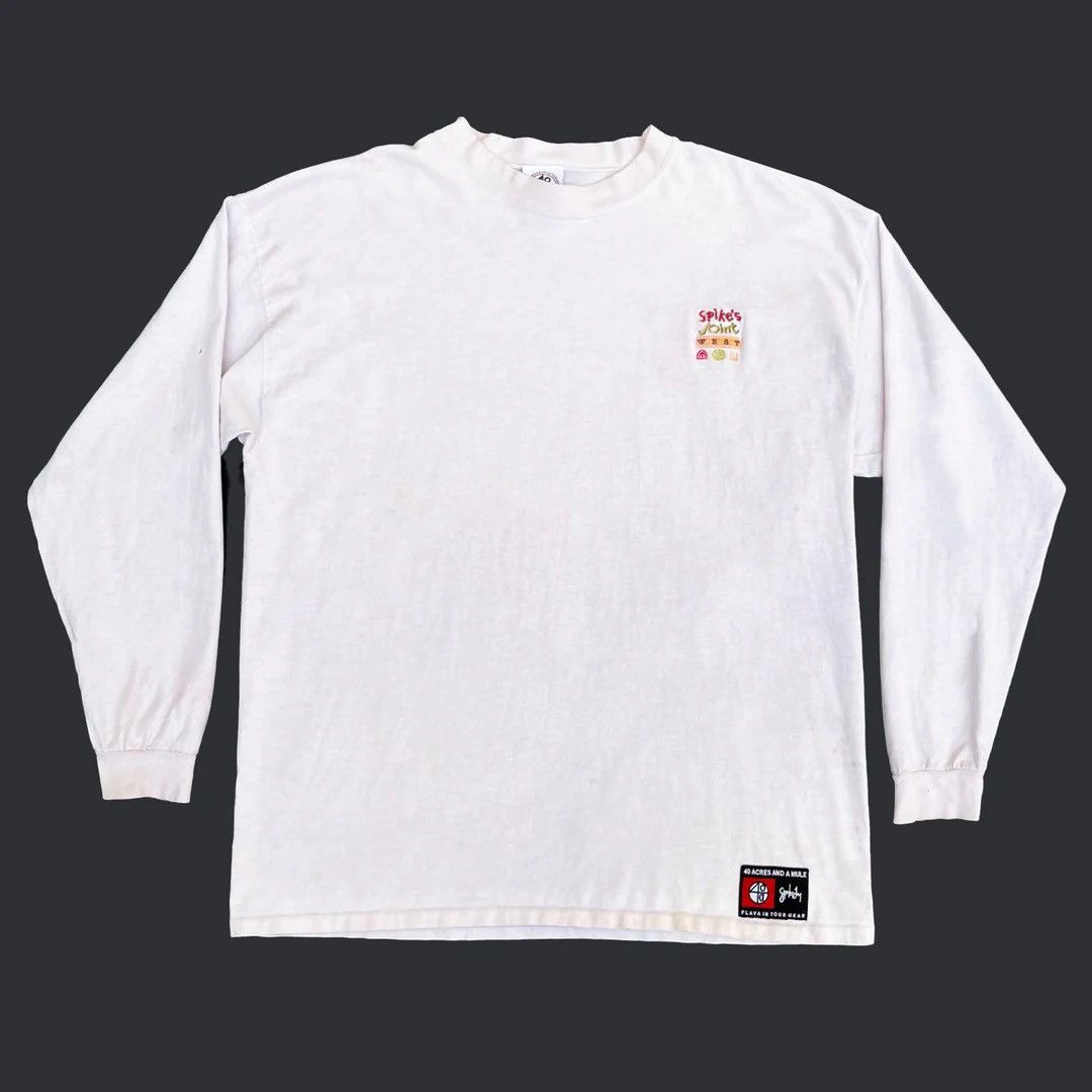 Vintage 40 Acres and a Mule 1990 90s Vintage Spike Lee L/S T-Shirt Size US XL / EU 56 / 4 - 1 Thumbnail