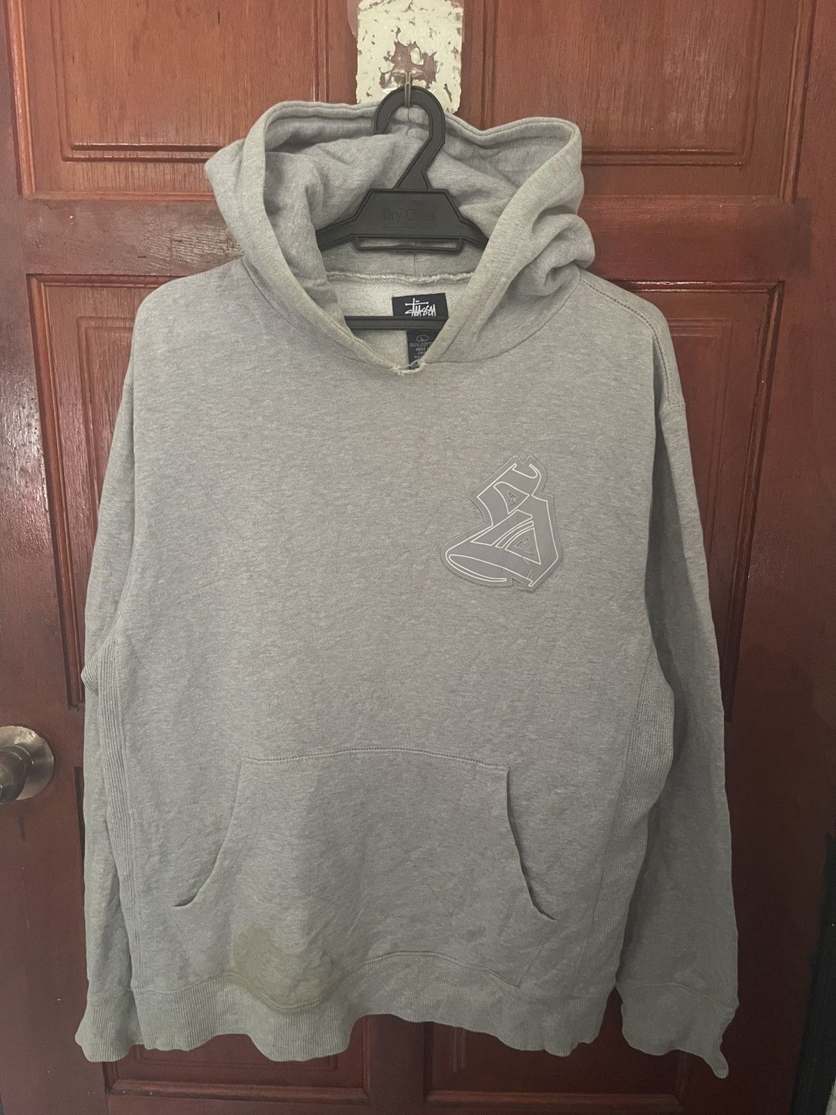 Stussy Vintage 90s Stussy Patch Hoodie Embroidered Size US L / EU 52-54 / 3 - 1 Thumbnail